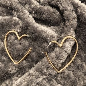 Gold Heart Hoop Earrings! Bought from Target